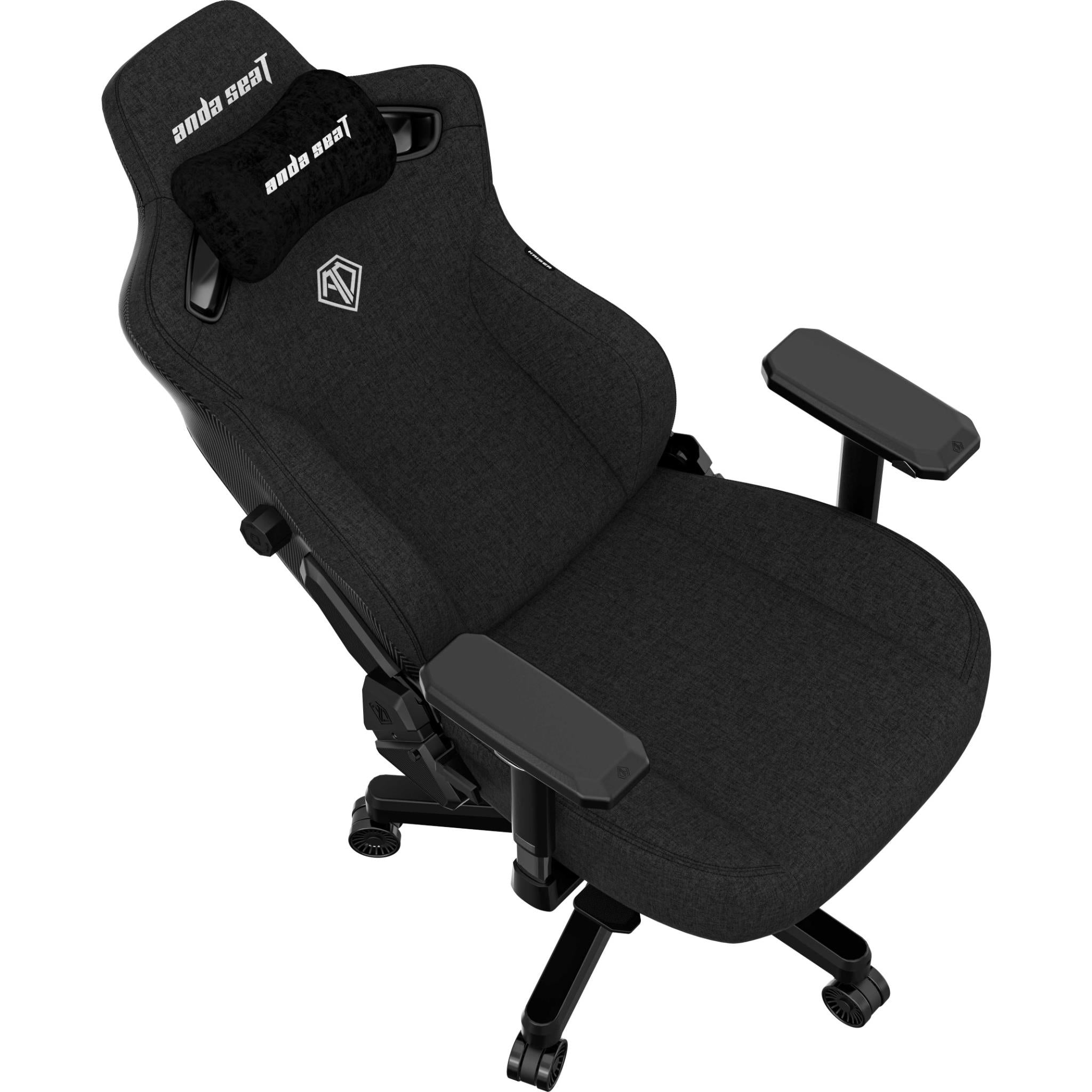 Anda Seat Kaiser 3 Series Premium Ergonomic Gaming Chair - Black Fabric (Large Size) for PC, Console & Office Use - Comfortable Racing Style Chair with Lumbar Support