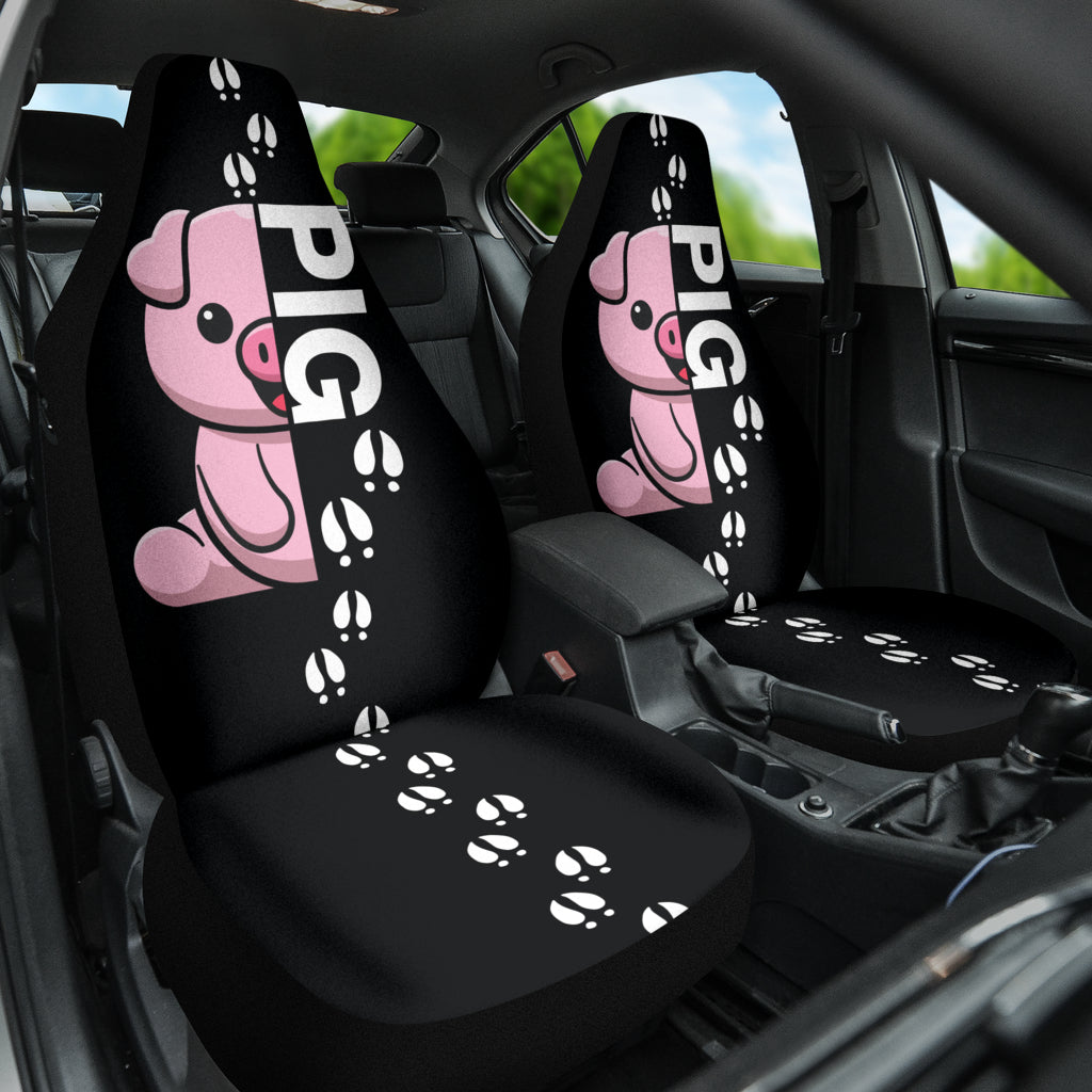Adorable Pig Car Seat Covers for Couples - Waterproof & Non-Slip Universal Fit - Perfect for Valentine's Gifts, Date Nights & Road Trips