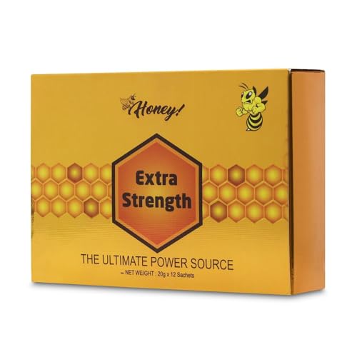 Organic Honey with Jelly & Bee Pollen - 12 Sachets (20g) for Energy Boost & Wellness