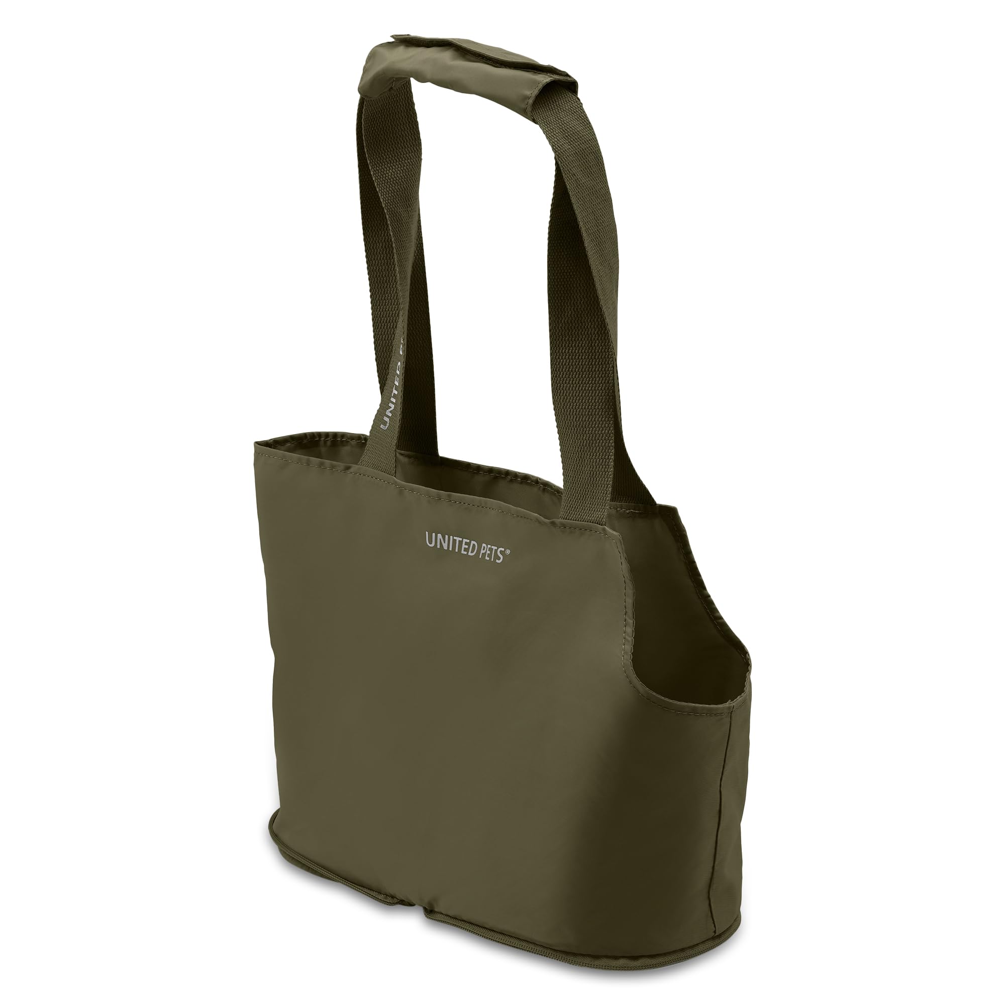 United Pets Lazy Dog Bag - Italian Design Lightweight Foldable Dog Carrier Purse for Small Dogs (Green) | Perfect for Travel, Shopping & Outdoor Adventures