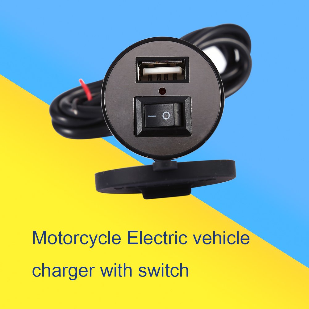 Waterproof 12V Motorcycle USB Charger - Power Socket for Phones on Rides