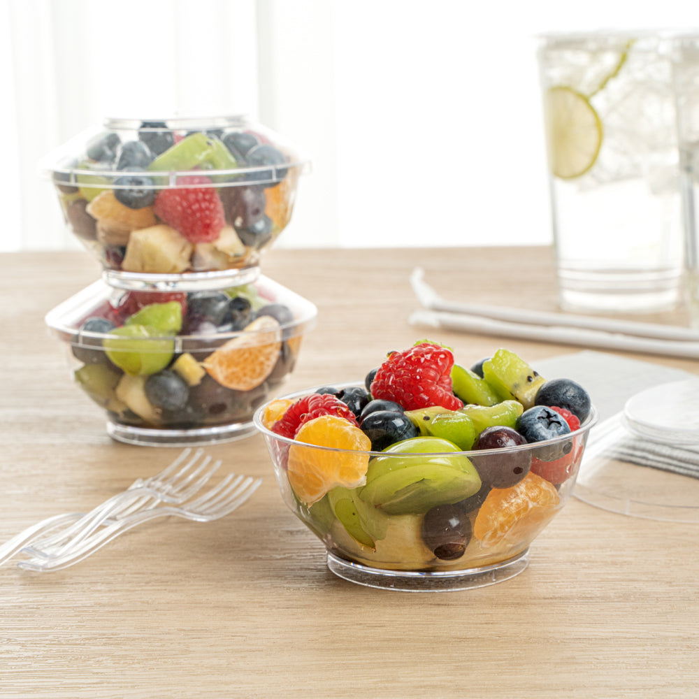 6 oz Clear Plastic Deli Containers with Lids - 10 Pack (4