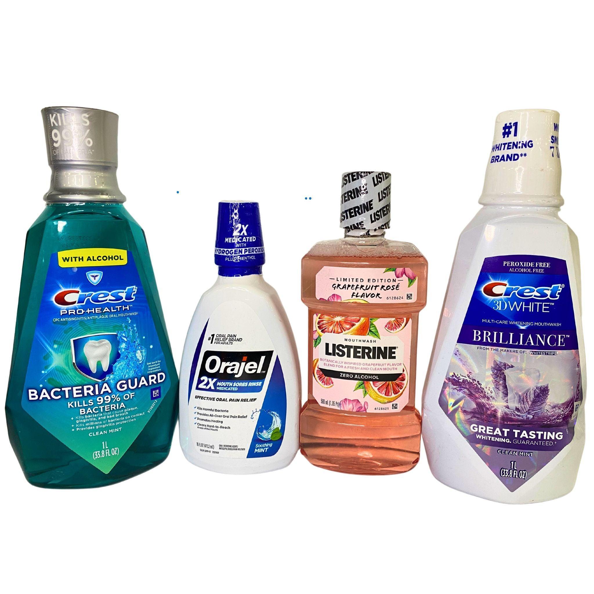 50 Pcs Assorted Mouthwash Variety Pack - Fresh Breath Oral Care for Home, Travel & Office Use