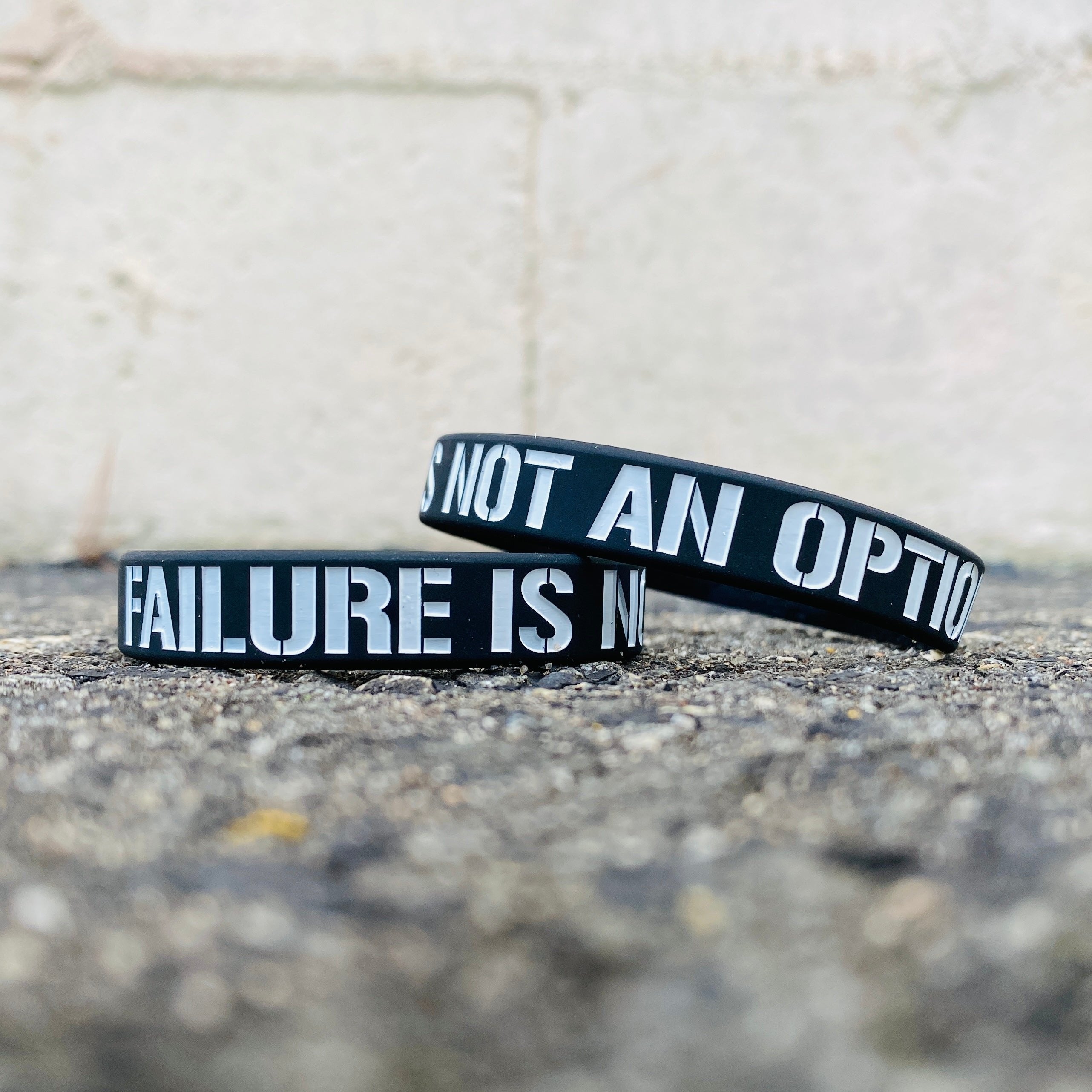 Failure is Not an Option Motivational Wristband - Inspirational Silicone Bracelet for Fitness, Workouts & Daily Motivation