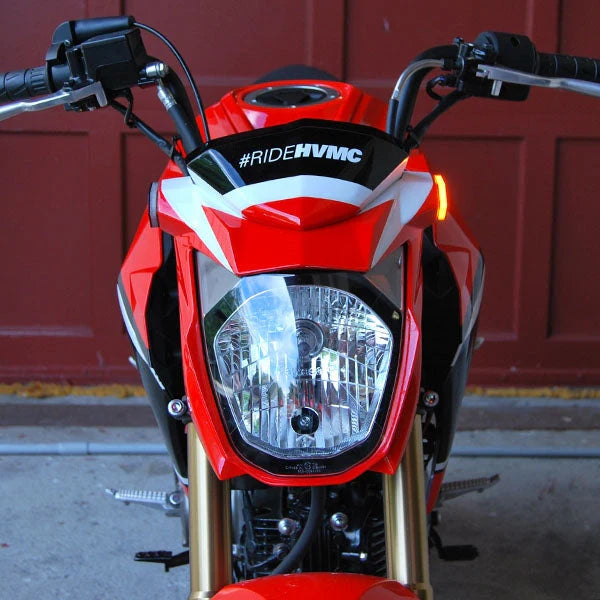 Kawasaki Z125 Front Turn Signals LED Lights - Compatible with 2016 to Present Models - Perfect for Motorcycle Safety and Customization Upgrades