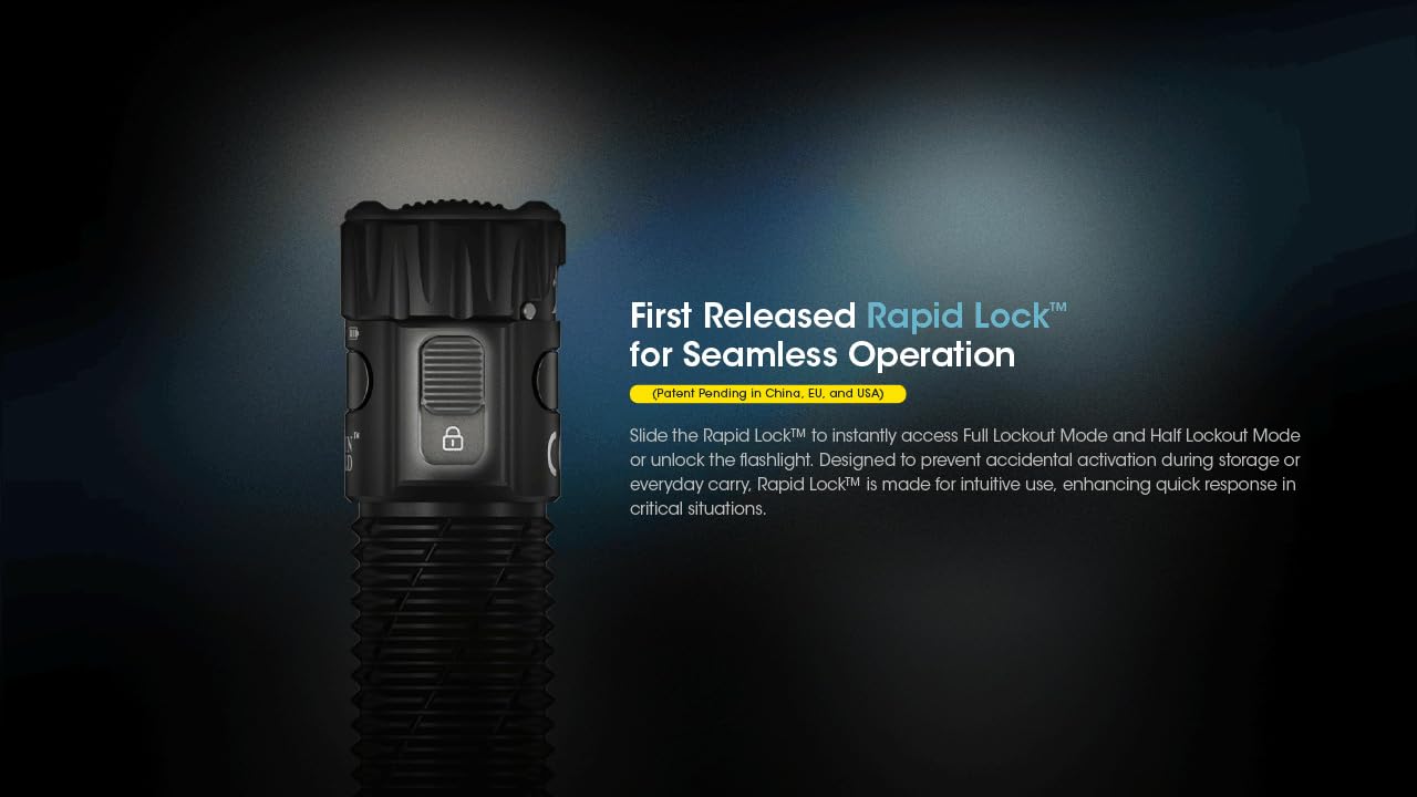 Nitecore EDC33 4000 Lumen Ultra-Bright USB-C Rechargeable Flashlight - Compact EDC Light with Long Throw & Flood Beam for Camping, Hiking, Emergency & Outdoor Adventures