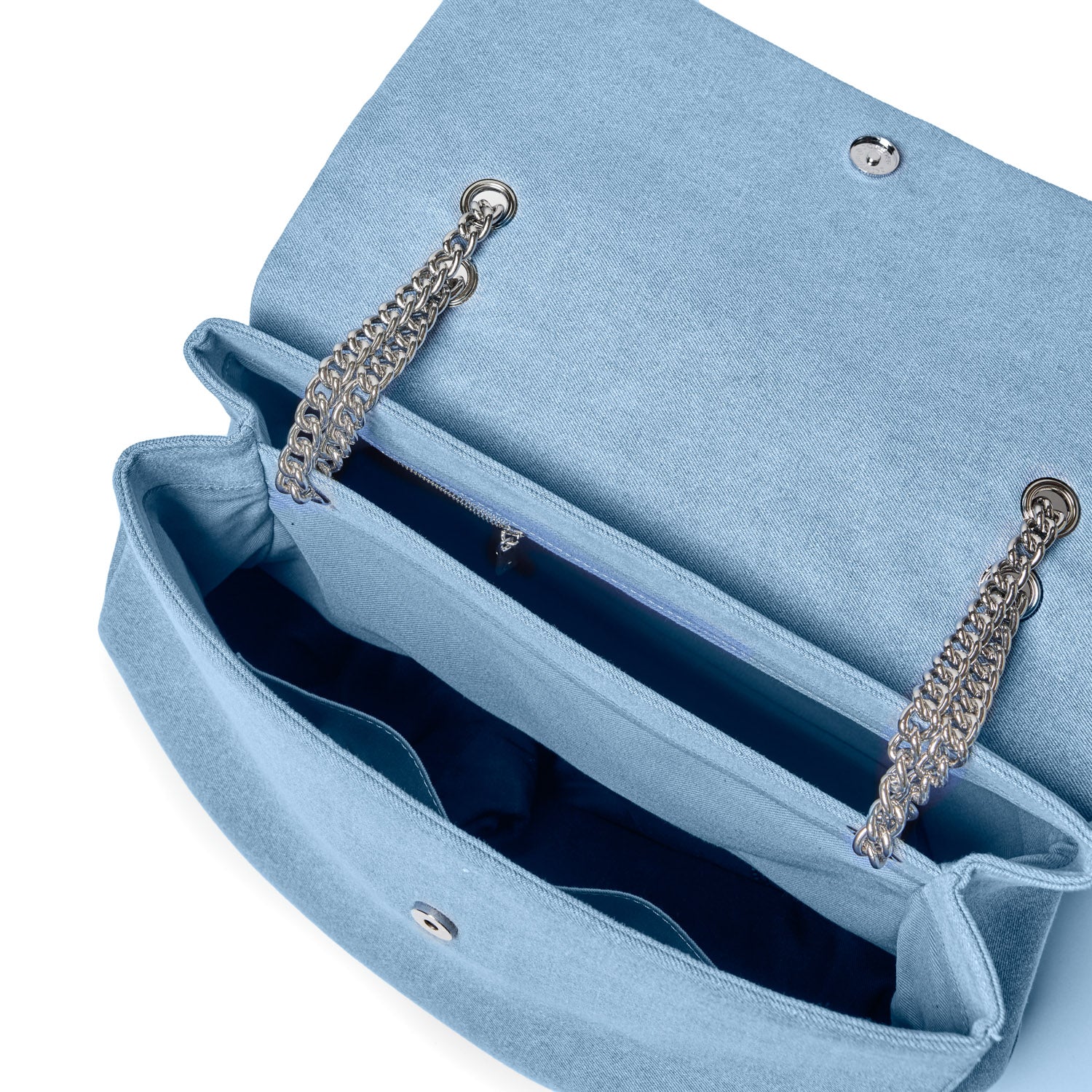 Stylish Large Denim Silver Flap Bag for Women - Trendy Crossbody Purse with Adjustable Strap, Perfect for Daily Use, Shopping & Travel