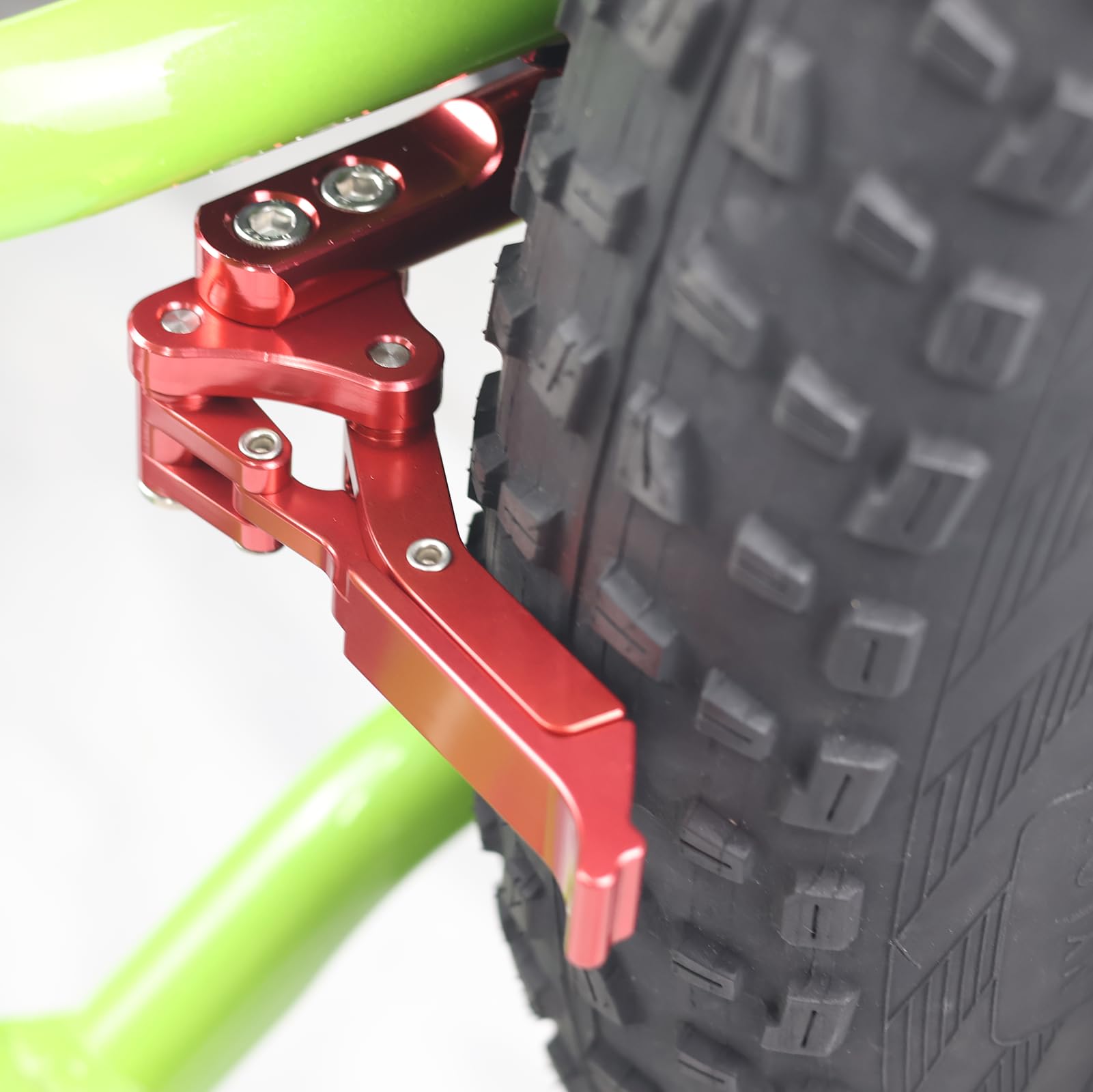 Premium Aluminum Alloy Wheelchair Brake - Heavy Duty Scissor Wheel Lock for Sports & Mobility Chairs (Red) | Ideal for Basketball, Tennis & Outdoor Wheelchair Activities