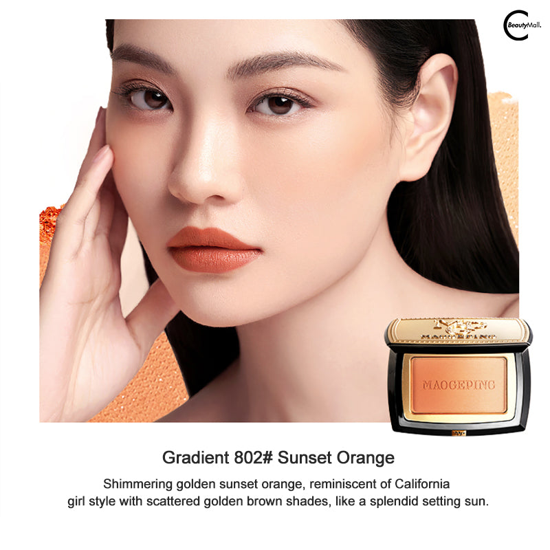 MAOGEPING Cloud Silk Gradient Blush - Natural Flush Powder Blush for Cheeks, Buildable & Long-Lasting - Perfect for Daily Makeup, Special Occasions & Photoshoots