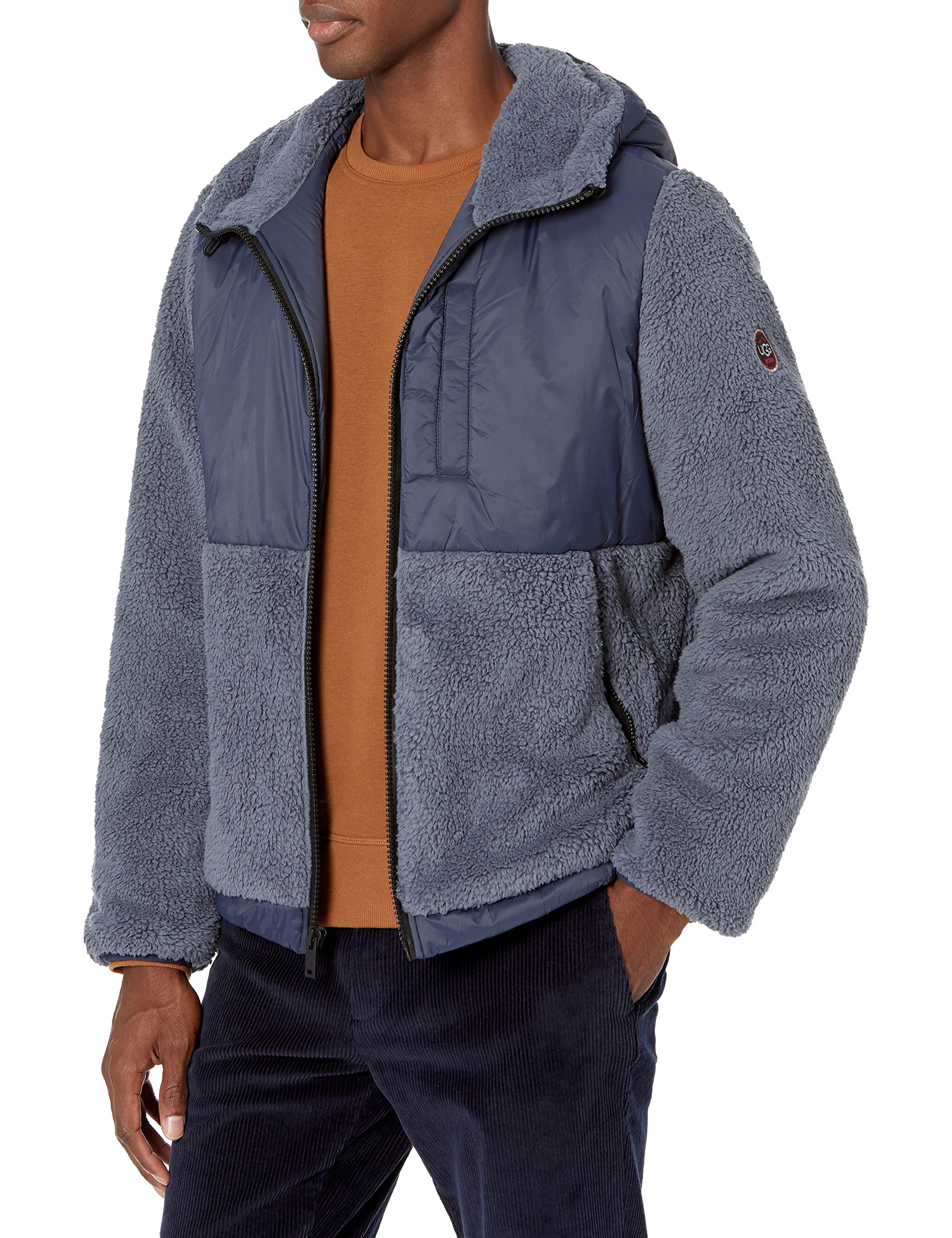UGG Men's Conroy Sherpa Jacket - Warm Fleece-Lined Winter Coat for Outdoor Activities | Hiking, Camping & Cold Weather Protection