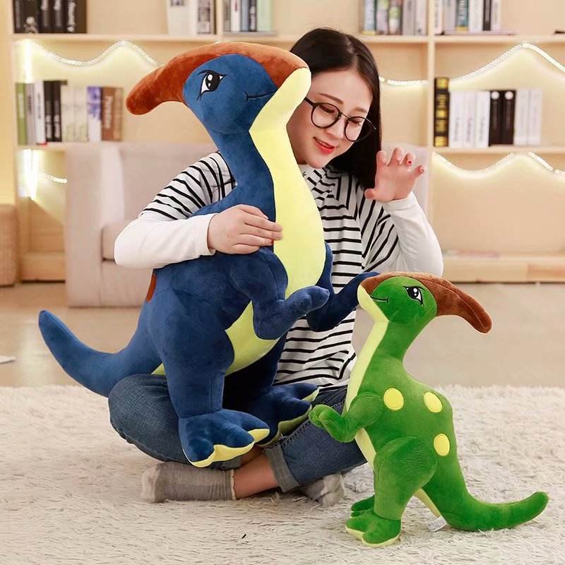 Soft and Cuddly Parasaurolophus Dinosaur Stuffed Animal Plush Toy - Perfect for Kids' Bedtime, Nursery Decor, and Dinosaur Lovers Gift