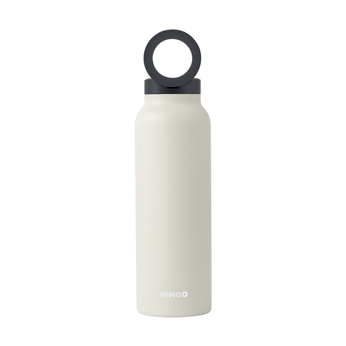 Apple MagSafe® Compatible Water Bottle - Insulated Stainless Steel Vacuum Flask with Leakproof Lid, Perfect for Gym, Hiking & Office Use (Ivory White)