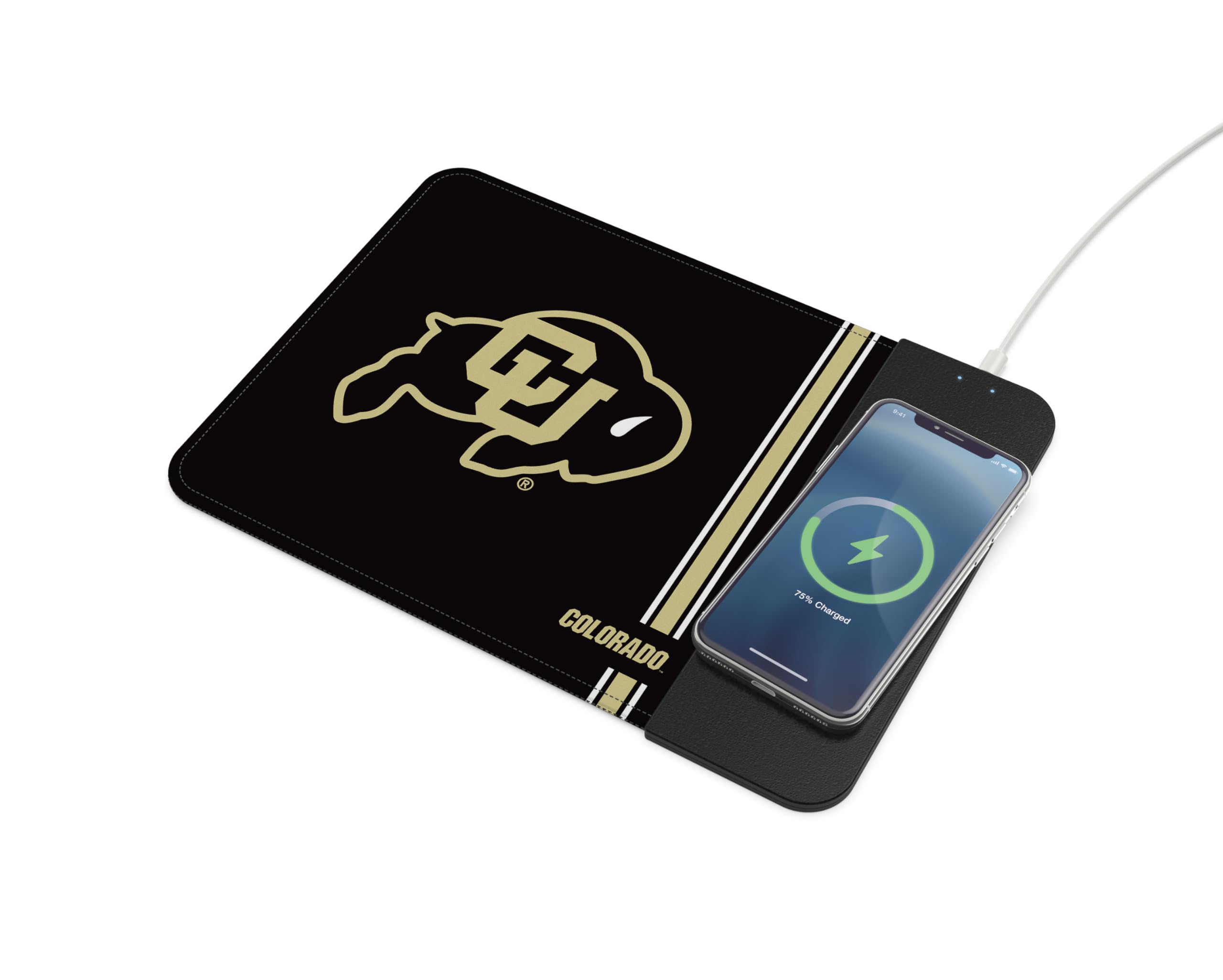 SOAR NCAA Unisex Wireless Charging Mouse Pad with Phone Holder - Perfect for Gaming, Office & Home Workspace Accessories
