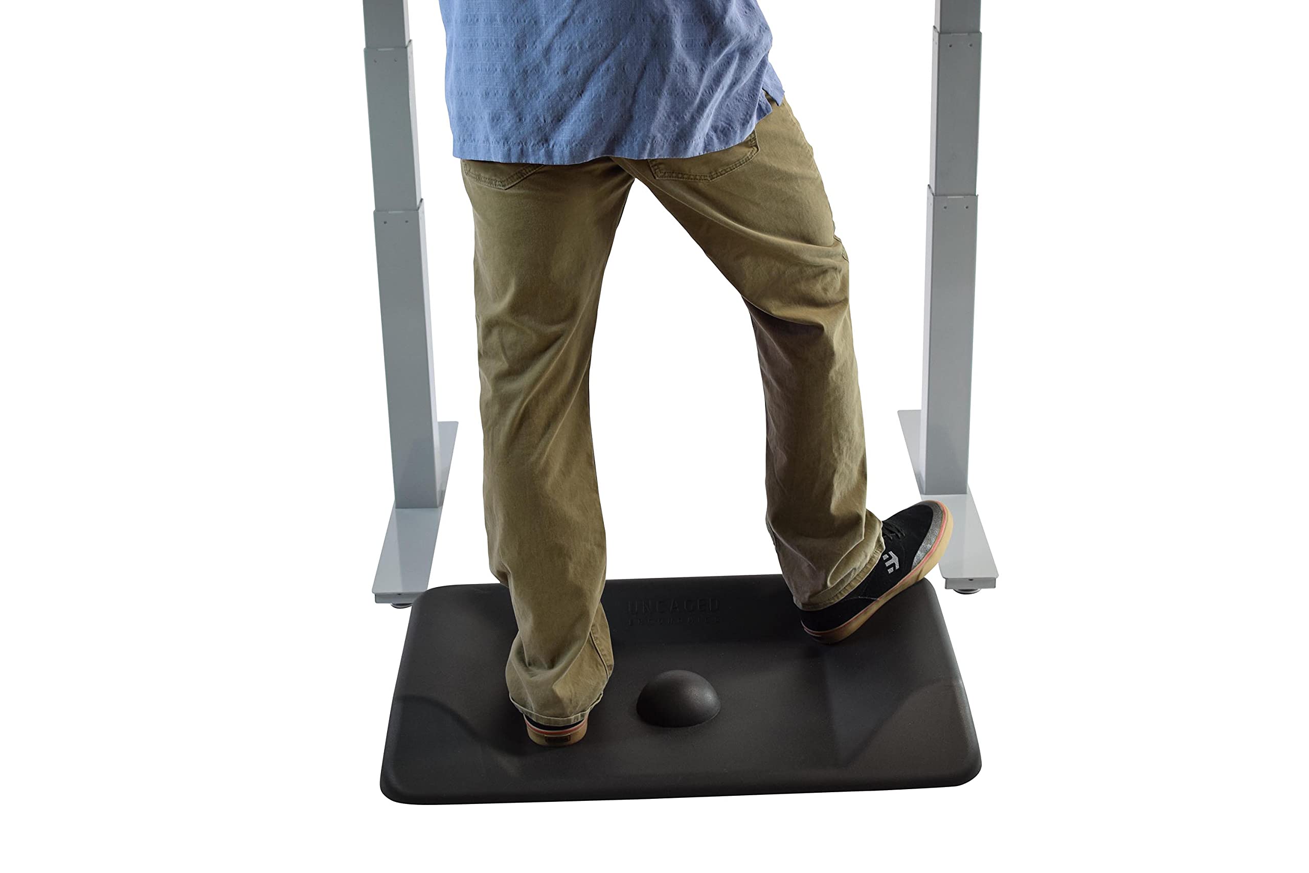 Premium Anti-Fatigue Standing Desk Mat with Massage Balls - Extra Large Ergonomic Office Floor Mat for Standing Desks - Reduce Foot Pain & Improve Posture - Perfect for Home Office, Workstations & Standing Desks