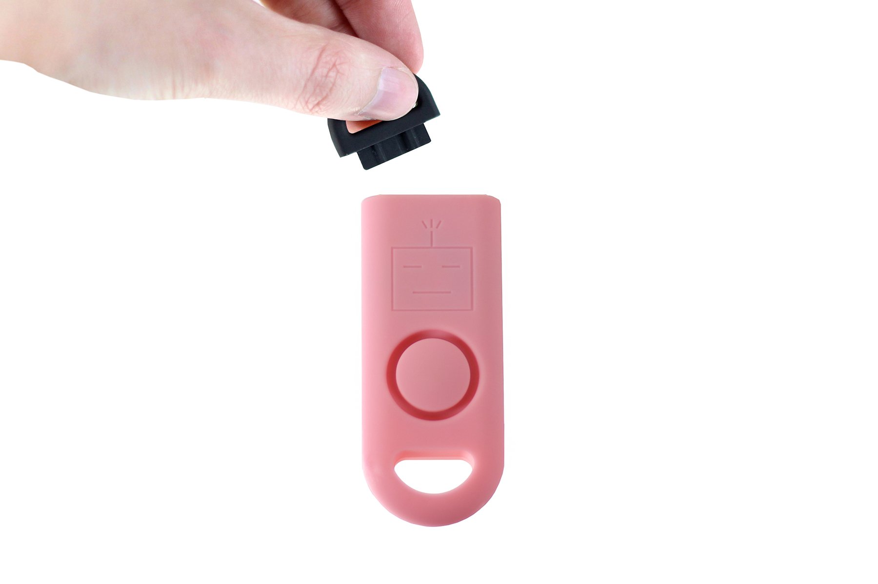 BASU eAlarm Plus 130dB Personal Security Alarm - Loud Emergency Siren for Camping, Hiking, Travel & Outdoor Safety | Tripwire Alarm, Bear Deterrent & Perimeter Protection (Pink) - Perfect for Wilderness Adventures, Backpacking & Home Security