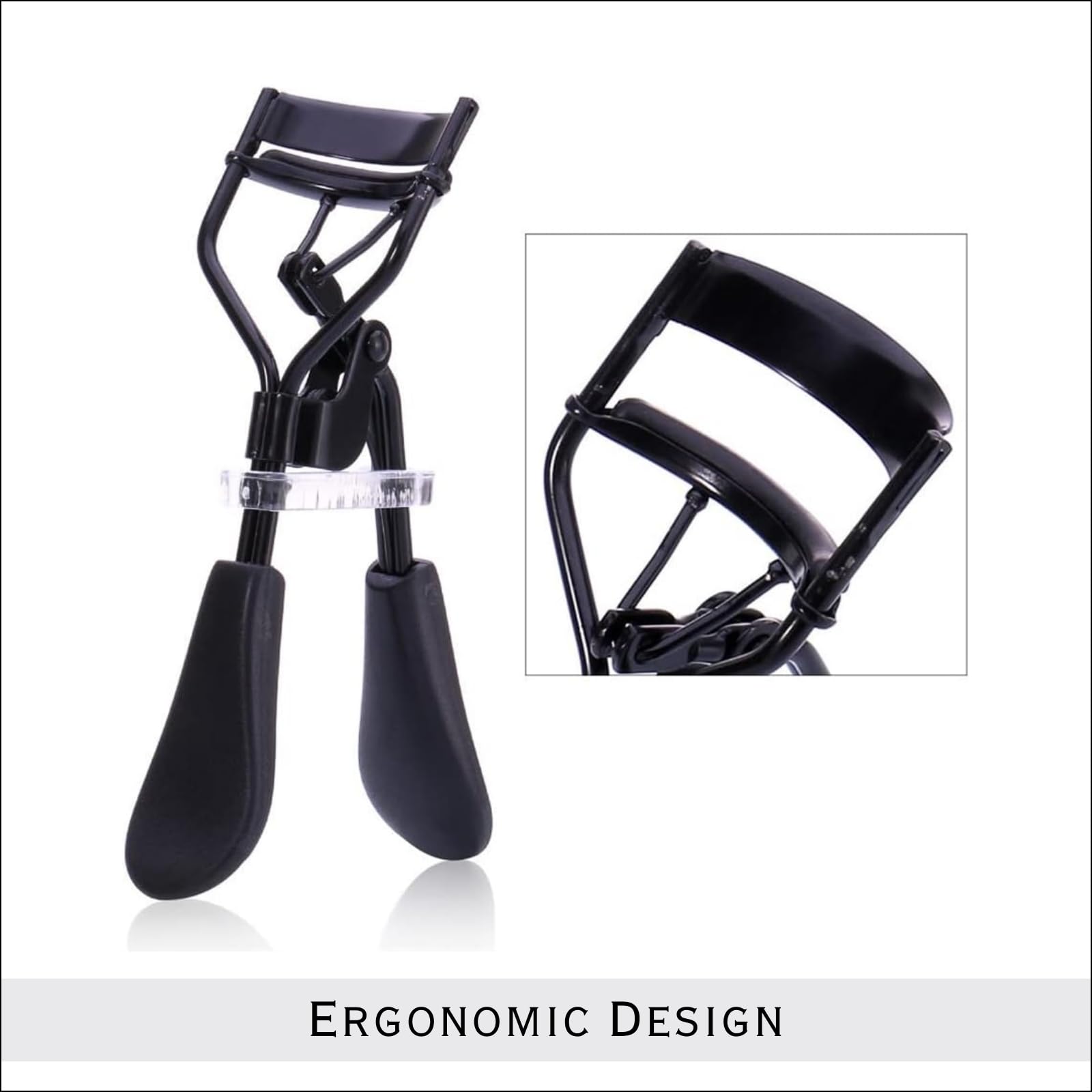 Premium Eyelash Curler for Women - Professional Lash Curling Tool for All Eye Shapes | Creates Perfect Curls & Lifted Lashes (Black) | Ideal for Daily Makeup, Special Occasions & Salon Use