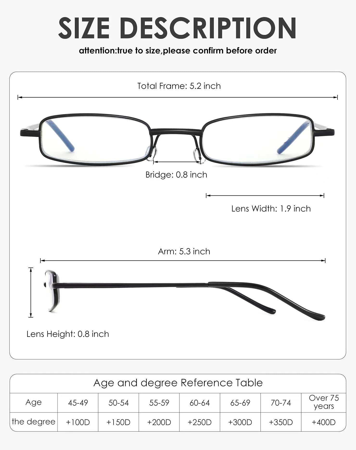 Slim Pen Reading Glasses - Lightweight Pocket Readers with Pen Clip Case | Blue Light Blocking | Perfect for Reading, Office Work & Travel Accessories