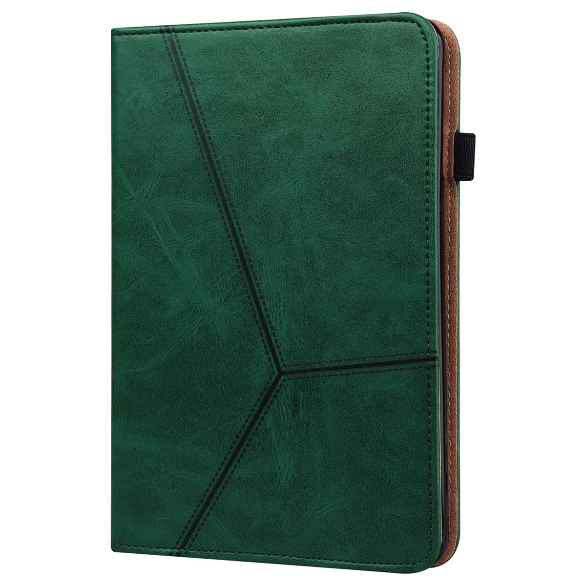 LMFULM® Kindle Paperwhite 5 11th Generation (2021) 6.8 Inch PU Leather Case - Protective Smart Cover with Auto Sleep/Wake & Stand Feature, Retro Stripes Green - Perfect for Reading, Travel & Daily Use