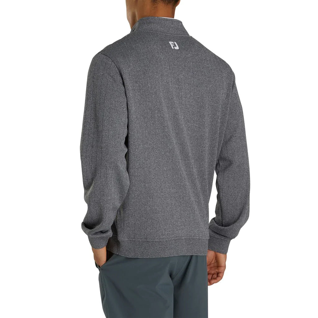 FootJoy Men's Drop Needle Half Zip Golf Pullover - Lightweight & Breathable Performance Top for Golfers - Perfect for Cool Weather Rounds & Clubhouse Style