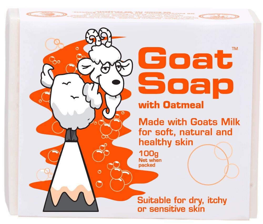Natural Goat Milk Soap with Oatmeal - 3.5 oz Bar for Sensitive Skin Care, Moisturizing & Gentle Exfoliation - Perfect for Dry Skin, Eczema & Daily Body Cleansing