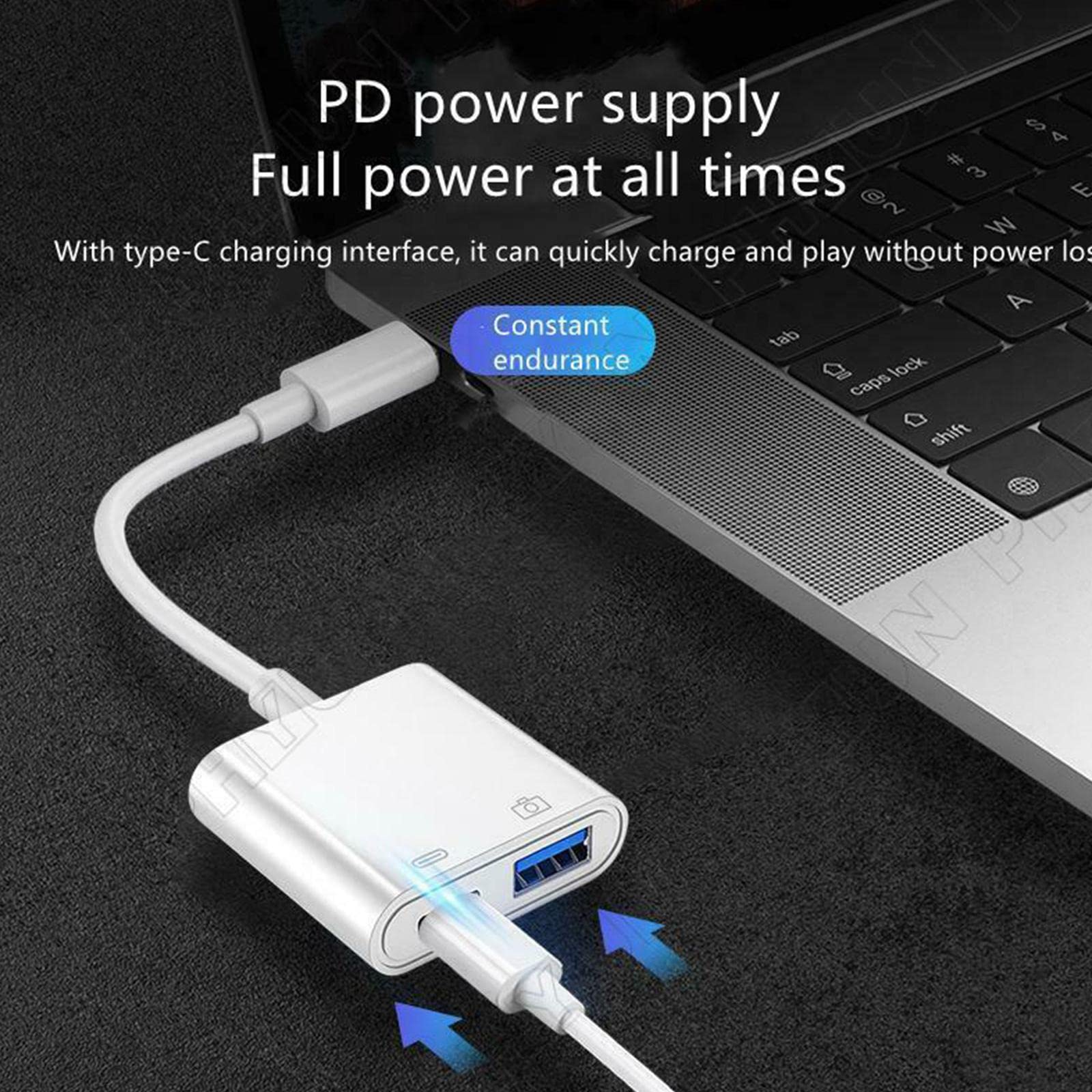 Type-C OTG Adapter USB-C to USB Female Converter - Fast Data Transfer & Charging Cable for Android Phones, Tablets - Perfect for File Sharing, Charging & Connecting USB Devices