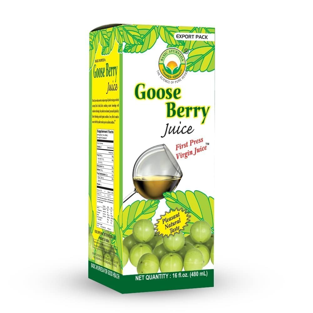 Organic Pure Amla Juice - 100% Natural Ayurvedic Gooseberry Drink | No Sugar Added | Rich in Vitamin C for Hair, Skin & Immunity | 16.23 Fl Oz (480ml) Bottle | Perfect for Daily Wellness & Detox Routines