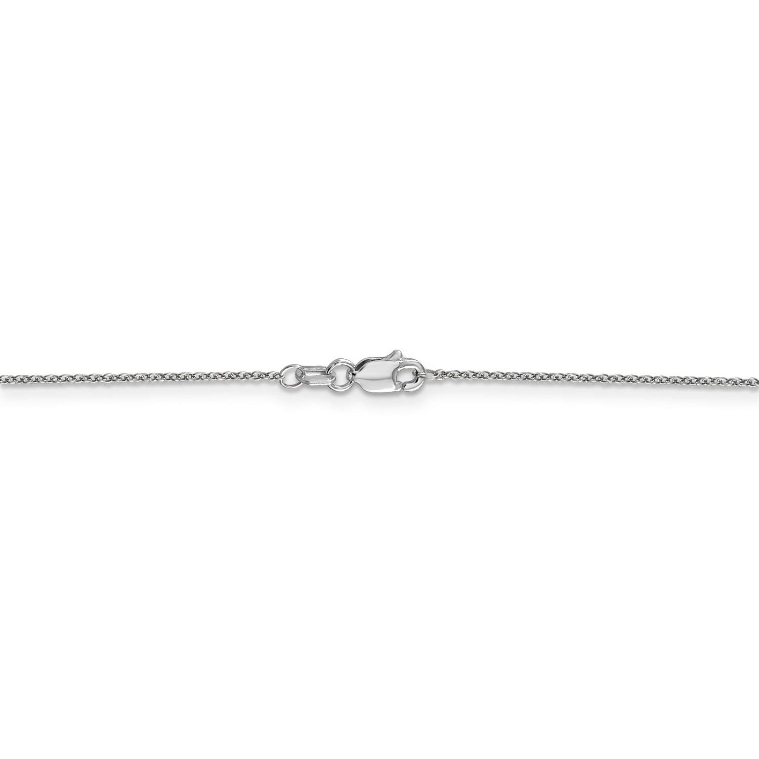 10K White Gold Classic Cable Chain Necklace or Anklet - Dainty & Elegant Jewelry for Women, Perfect for Everyday Wear, Gifts, and Special Occasions