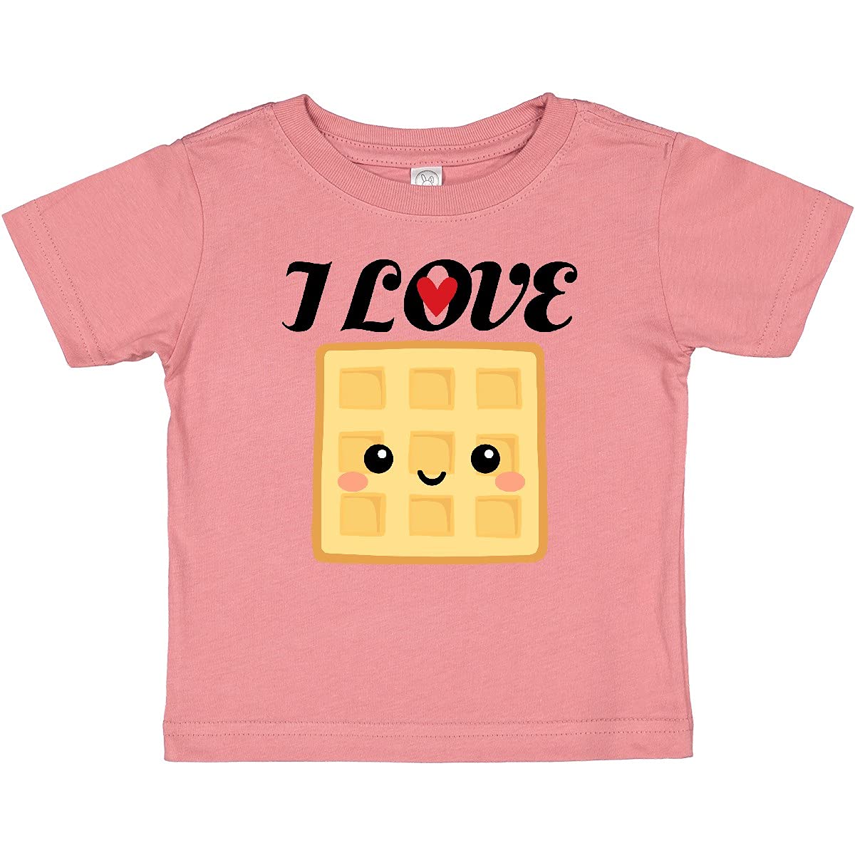 Inktastic Waffle Lover I Love Waffles Baby T-Shirt - Cute & Comfortable Cotton Tee for Toddlers - Perfect for Breakfast, Family Outings & Playdates