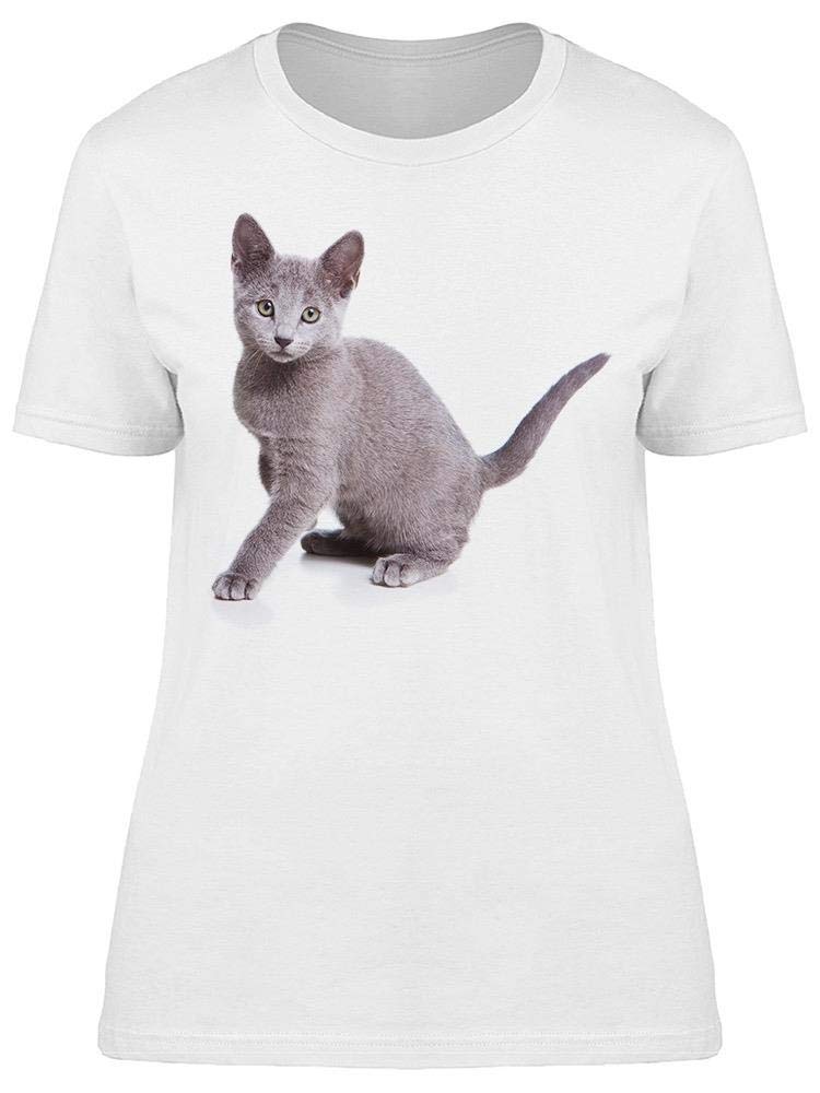 Playful Young Russian Cat Graphic T-Shirt for Women - Cute & Trendy Casual Wear for Outings & Daily Fashion