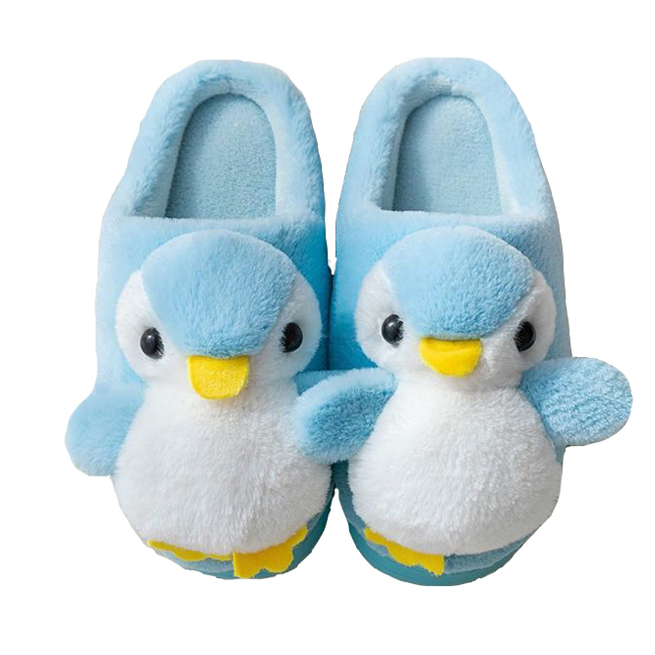 YILANLAN Women's Plush Winter Slippers - Cozy Animal Design Penguin House Shoes for Indoor Comfort & Warmth | Perfect for Home, Lounge & Cold Weather Wear