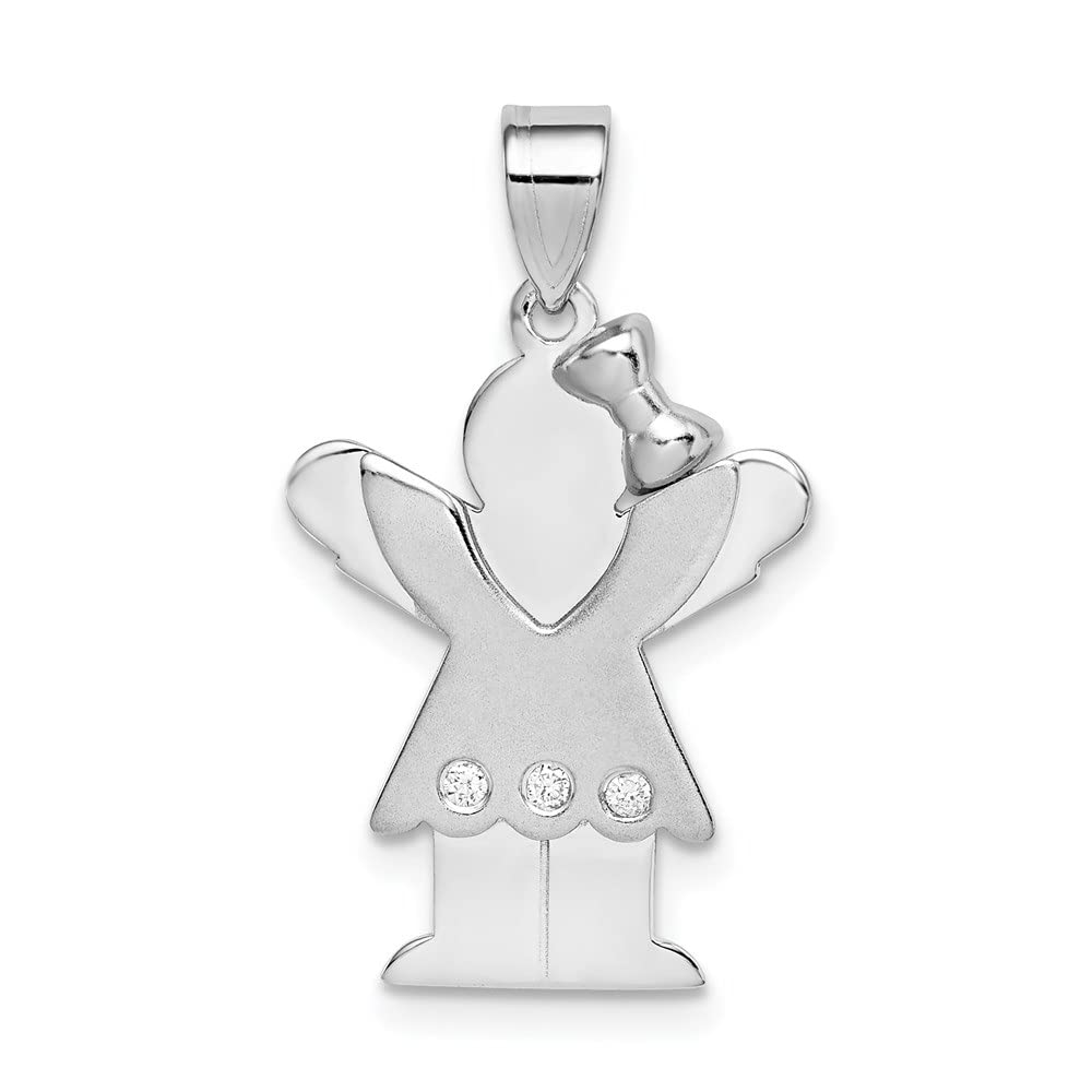 14K White Gold AA Diamond Pendant Necklace for Women - Elegant Fine Jewelry Gift for Anniversary, Birthday & Special Occasions