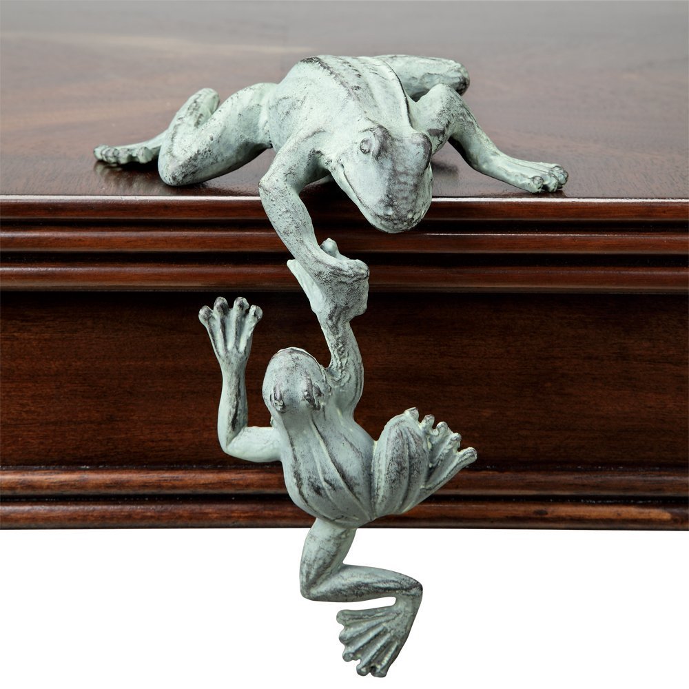 SPI Home Helping Hand Frogs Shelf Sitter - Decorative Frog Figurine for Home & Office Decor | Perfect for Bookshelves, Desks, and Gift Giving