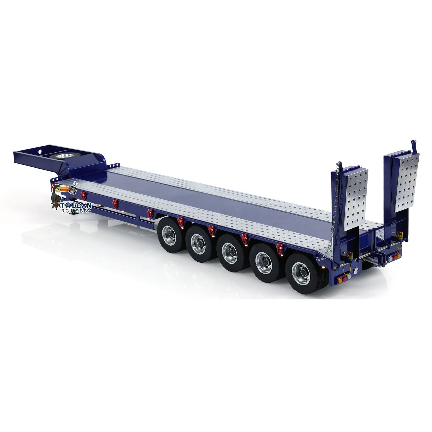 1/14 Scale TAMIYA RC Tractor Truck 5-Axle Metal Semi Trailer - Remote Control Dump Truck Tipper for DIY Simulation Vehicle Models | Perfect for RC Construction Site Play & Collector Displays