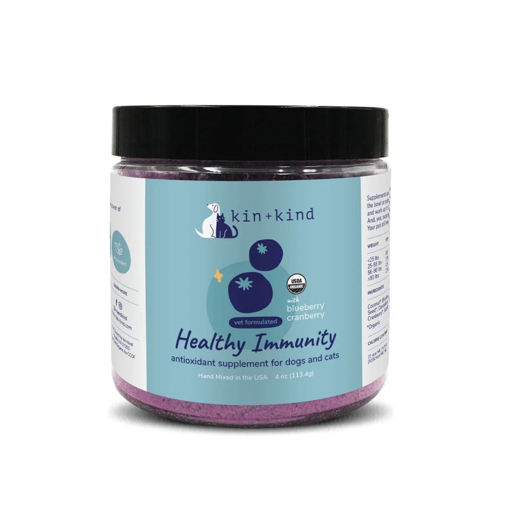 Kin+Kind Organic Dog & Cat Supplement for Hip & Joint, Skin & Coat, Immunity - Coconut Oil for Healthy Digestion & Calm Pets - Perfect for Active Pets & Senior Care