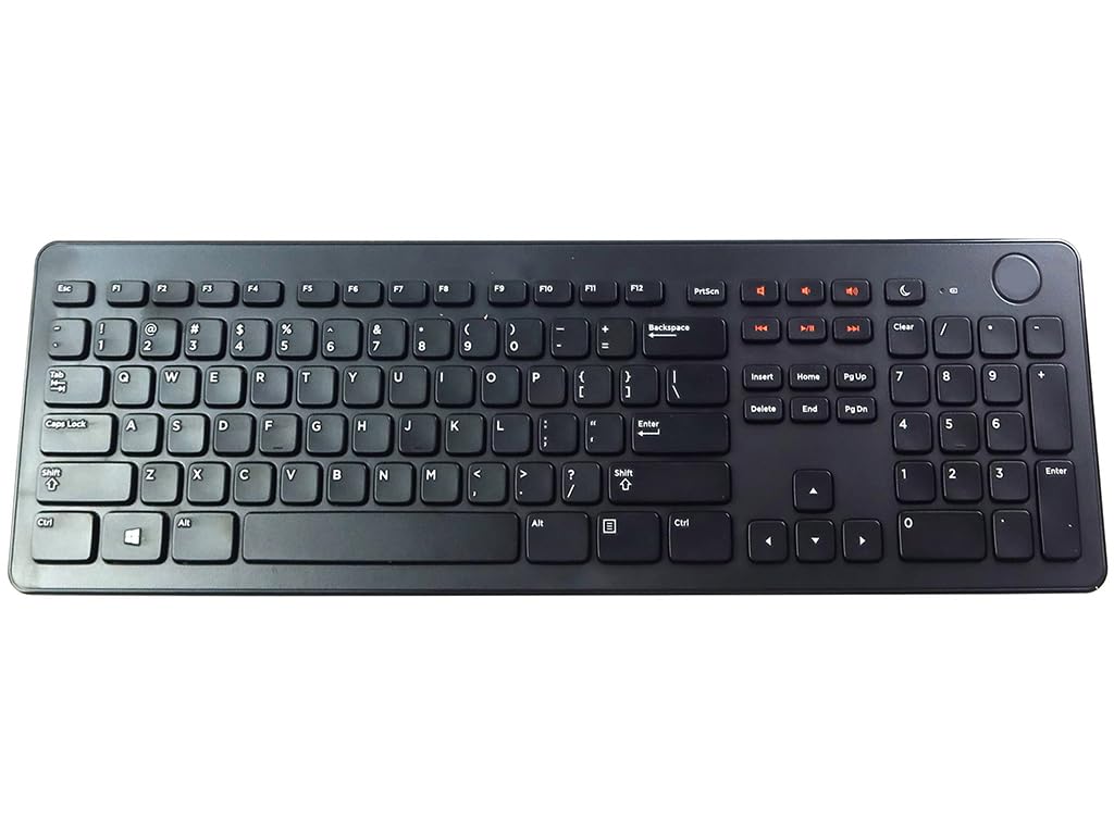 Dell KM632 Wireless Keyboard and Mouse Combo (8VXG2) - Ergonomic Full-Size Keyboard with Silent Mouse for Home Office, Gaming & Productivity | Plug-and-Play USB Receiver | Windows/Mac Compatible