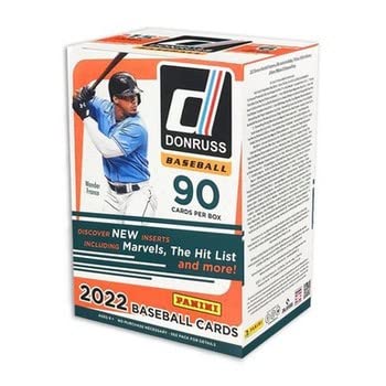 2022 Panini Donruss Baseball Blaster Box - 24 Packs with Exclusive Rookie Cards & Inserts | Perfect for Collectors, Fantasy Sports & Game Night Fun