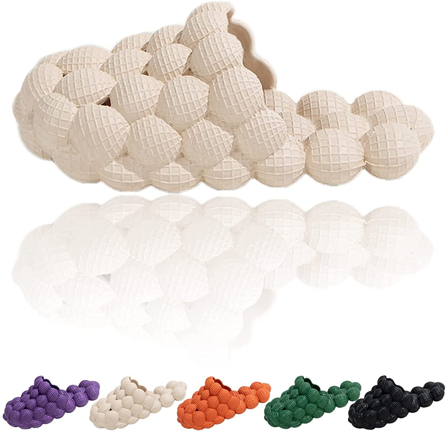 **Comfortable Lychee Bubble Slippers for Men & Women – Non-Slip Massage Sandals for Spa, Beach, Bedroom, Indoor & Outdoor Use – Perfect for Relaxation at Home or Vacation**