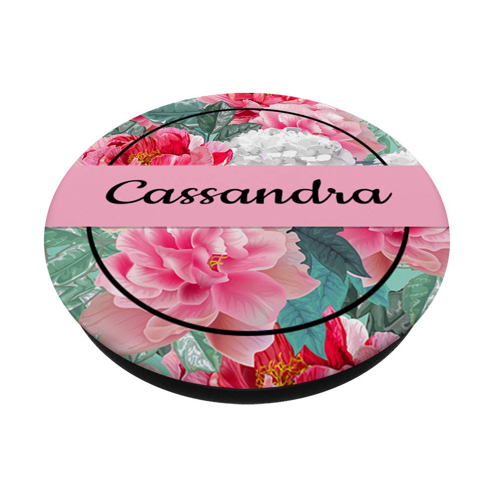 Cassandra Monogrammed Gift - Rose Pink, Black & White Floral Design | Perfect for Birthdays, Weddings & Home Decor
