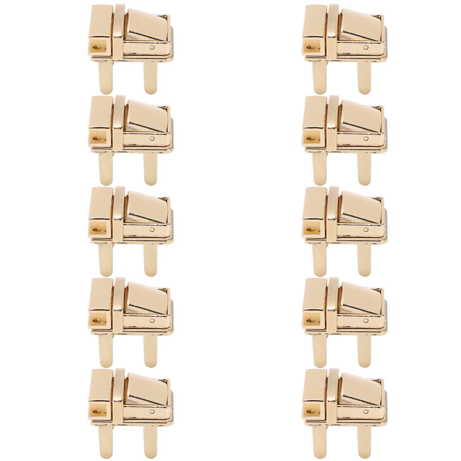 10 Sets Purse Locks - Durable Alloy Bag Fasteners for Handbags, DIY Leather Craft, Replacement Clasps - Perfect for Wallets, Purses, Totes & Leather Projects