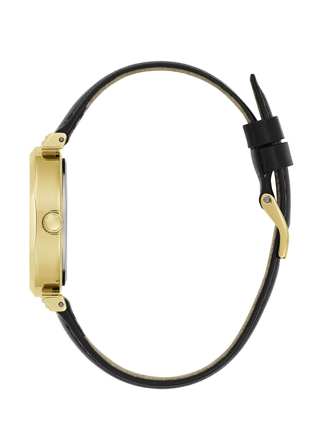 Gold Rumour Black Leather Watch for Men - Stylish & Durable Chronograph Timepiece - Perfect for Business, Casual & Formal Occasions