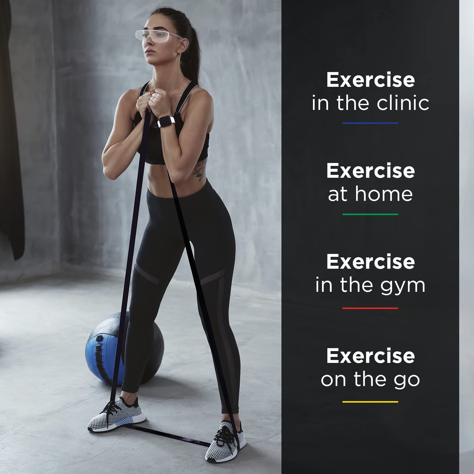 THERABAND Professional Latex Resistance Bands - 50 Yard Roll for Strength Training, Physical Therapy & Home Workouts (Level 6, Black, Heavy Duty) - Ideal for Upper/Lower Body Exercises, Pilates & Rehabilitation