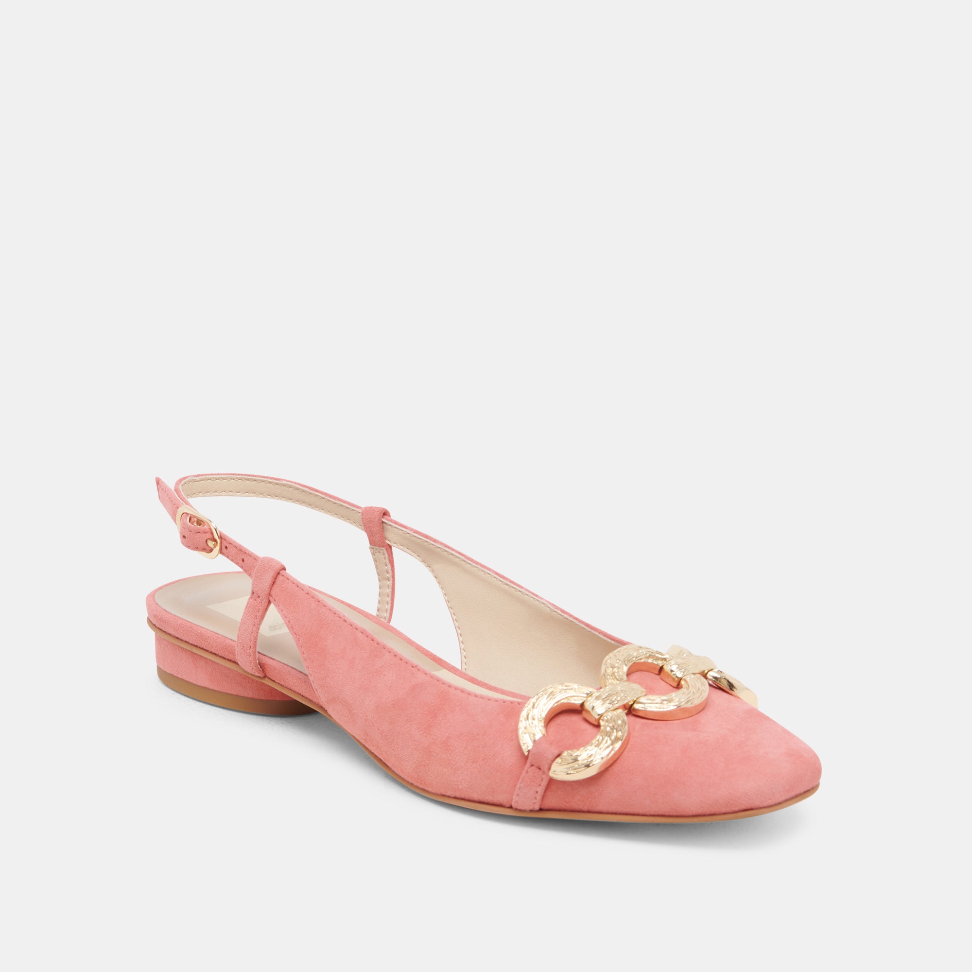 RAMANO FLATS CORAL SUEDE - Women's Comfortable Slip-On Flats for Work, Travel & Everyday Wear | Soft Suede Shoes with Cushioned Insole | Casual & Office Footwear