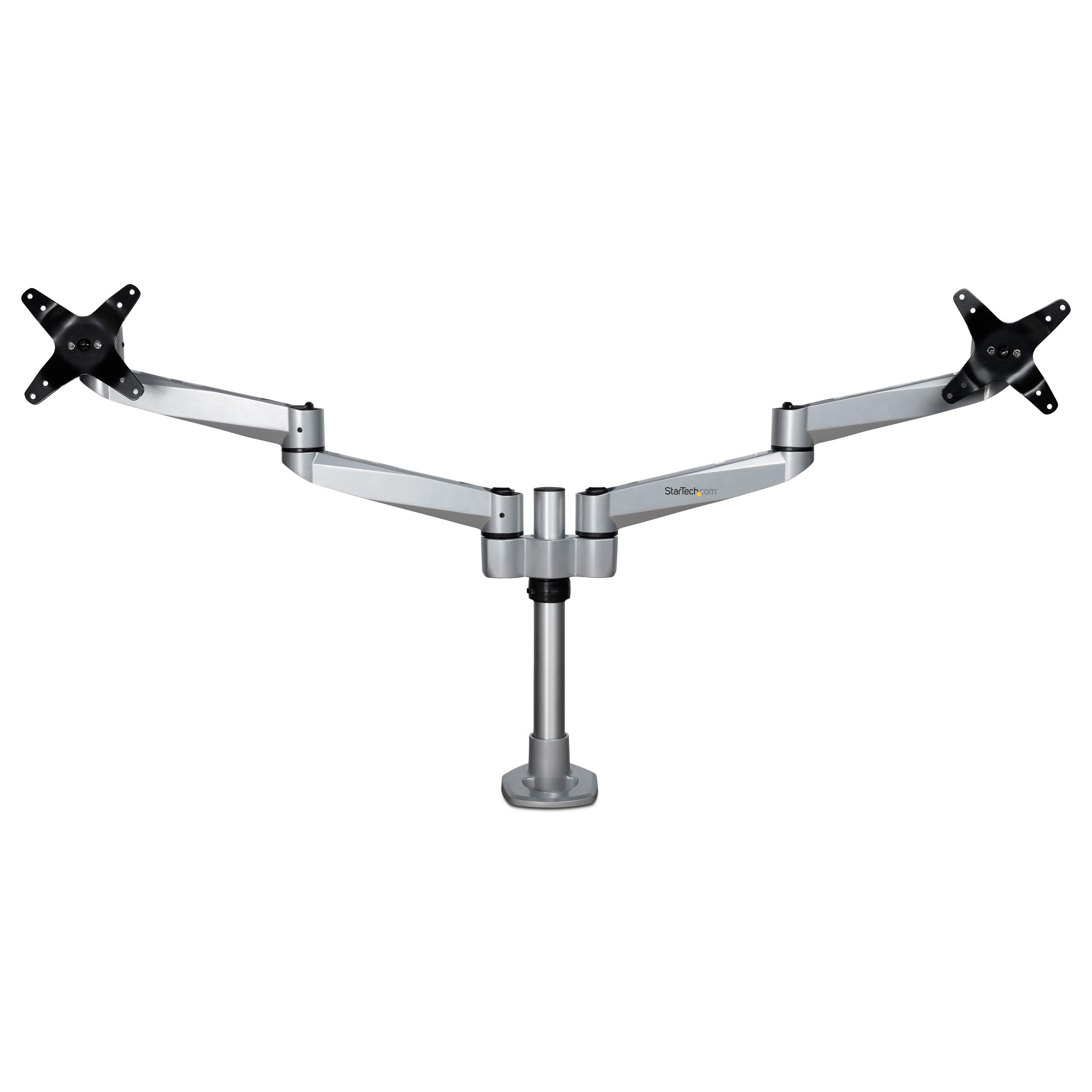 StarTech.com Premium Dual Monitor Arm Desk Mount - Adjustable Height, Tilt, Swivel & Rotate - VESA 75x75/100x100mm - Fits 13