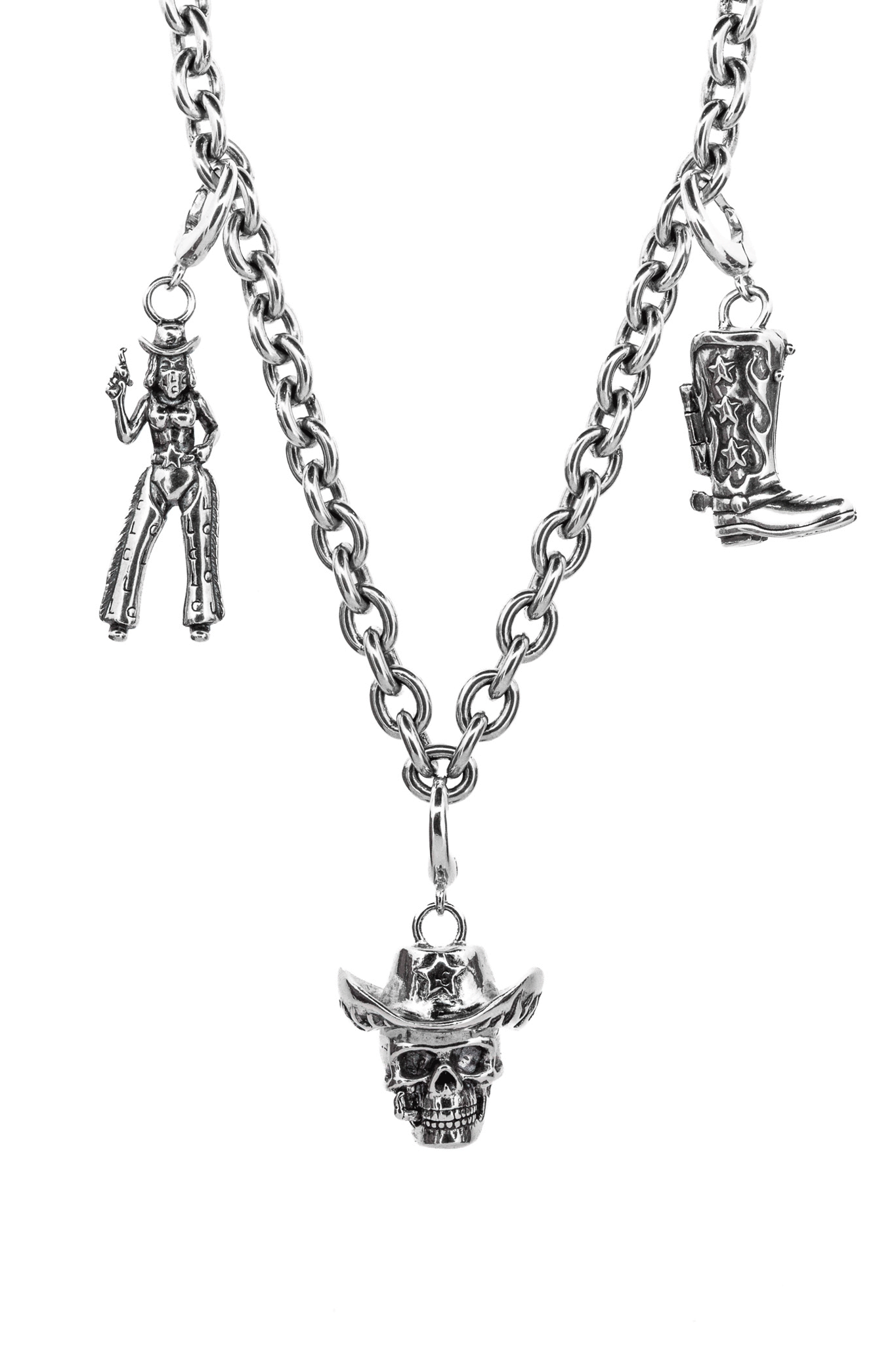 Customizable Rodeo Charm Necklace - Western Cowgirl Jewelry for Rodeo Events, Country Concerts & Cowboy-Themed Parties