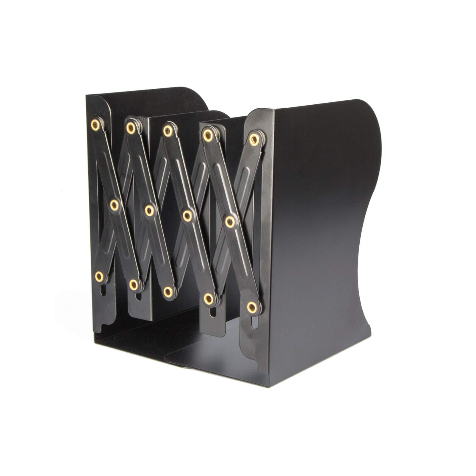 Aobopar Adjustable Heavy Duty Metal Bookends - Sturdy Book Holder for Shelves & Desk Organizer - Perfect for Office, Home & School Use (Black) | Ideal for Organizing Textbooks, Cookbooks & Office Documents