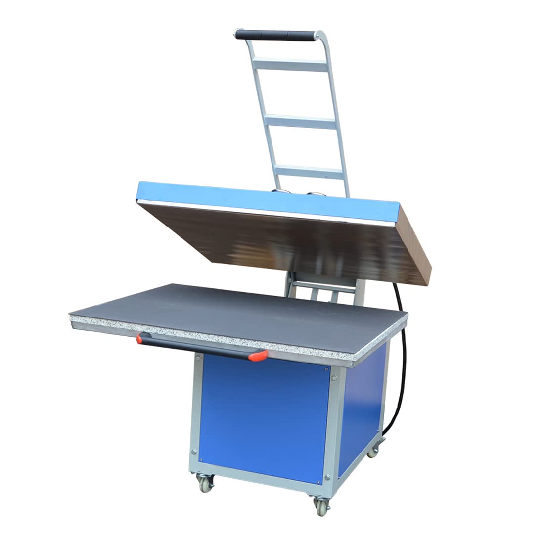 USA CALCA 39x47 Inch Large Format Heat Press Machine - Manual Operation Hand Force Textile Thermo Transfer Press for T-Shirts, Mugs & Hats - 220V 1P for Professional Garment Printing & DIY Crafts