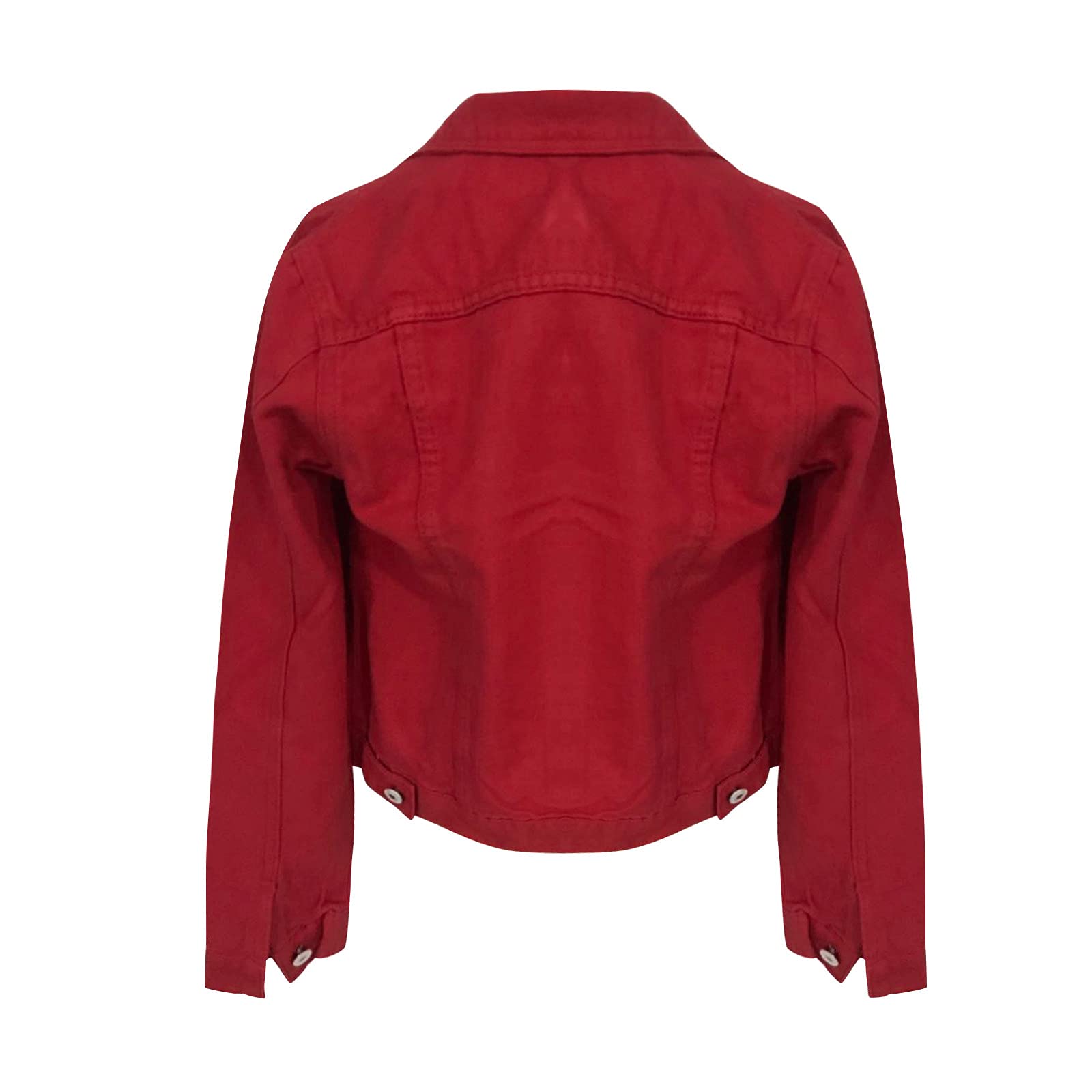 SERYU Women's Ripped Denim Jacket with Puff Sleeves - Frayed Slim Fit Cropped Jean Jacket for Casual Outfits, Streetwear & Spring Fashion