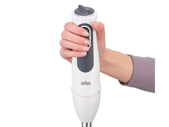 Braun MultiQuick 3 Vario Hand Blender - 300W Immersion Blender with Whisk & Chopper - Perfect for Smoothies, Soups, Baby Food & Baking - Compact & Powerful Kitchen Appliance