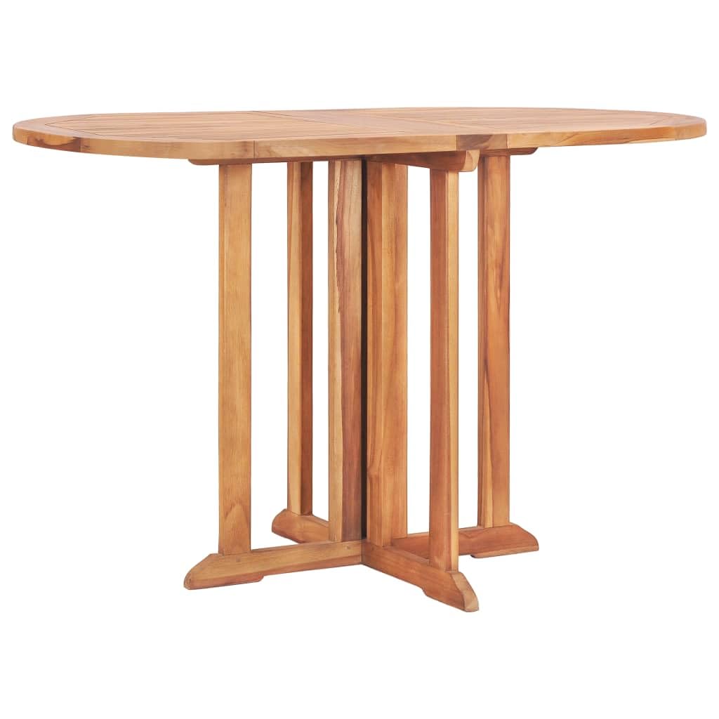 Premium Teak Wood Folding Butterfly Patio Dining Table 47.2