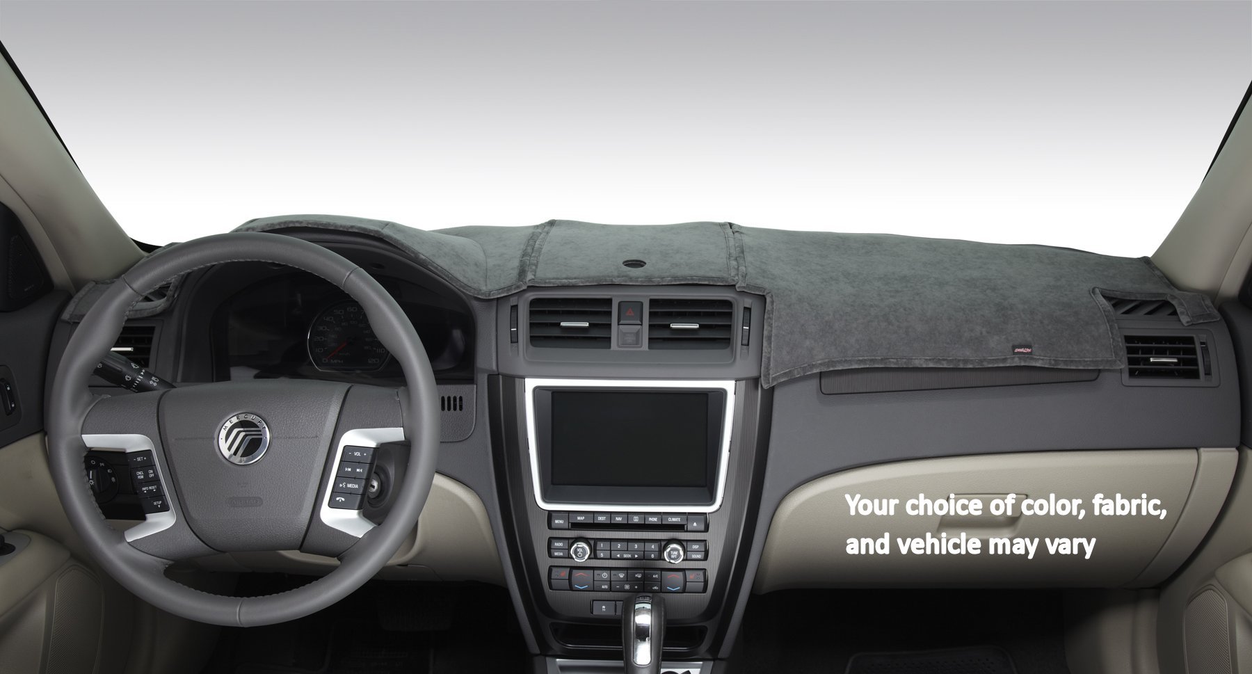 Premium Faux-Suede Dashboard Cover for Mazda Tribute - Smoke Color | Anti-Glare & UV Protection | Perfect for Road Trips & Summer Driving